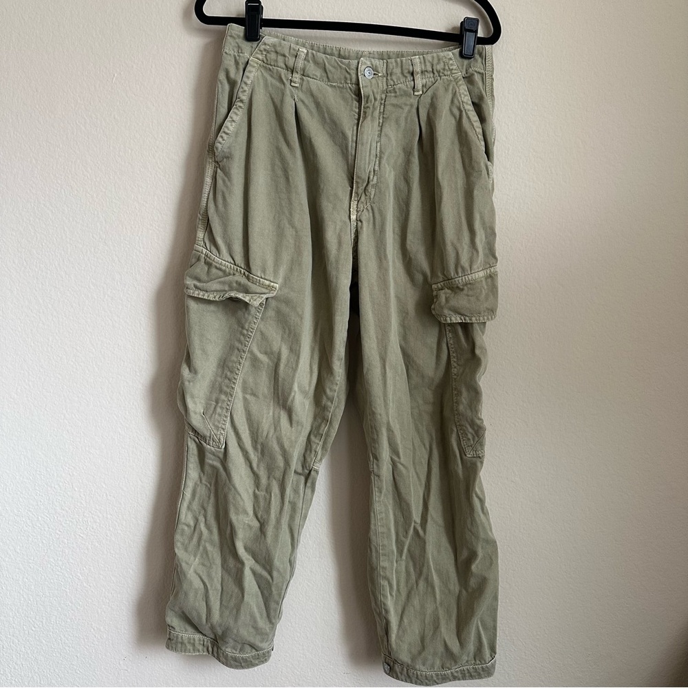 Free People Green Cargo Pants